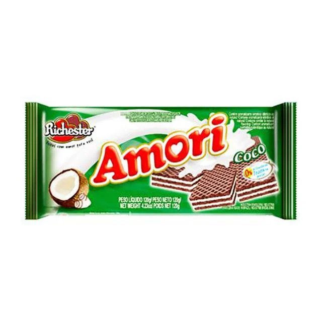 Bolacha Wafer Amori Coco 120g Bolacha Wafer Amori Coco 120g