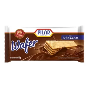 Bolacha Wafer Chocolate Pilar 80g