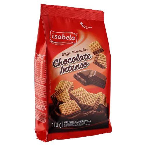 Bolacha Wafer Isabela Mini Chocolate Intenso110g Bolacha Wafer Isabela Mini Chocolate Intenso110g