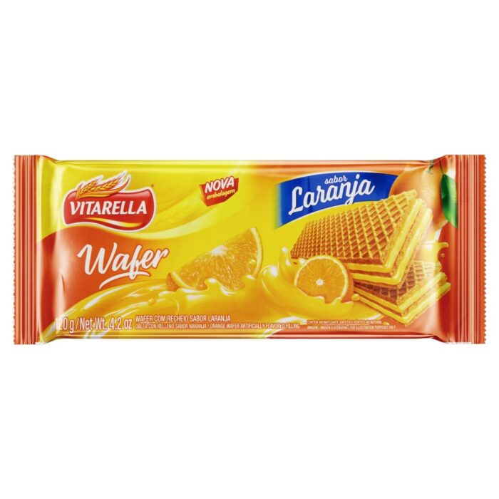 Bolacha Wafer Laranja 130g