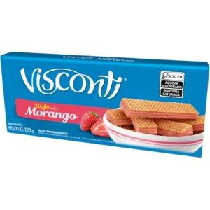 Bolacha Wafer Morango 120g