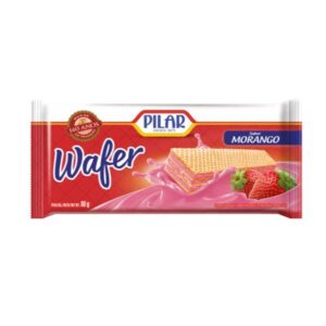 Bolacha Wafer Morango Pilar 80g