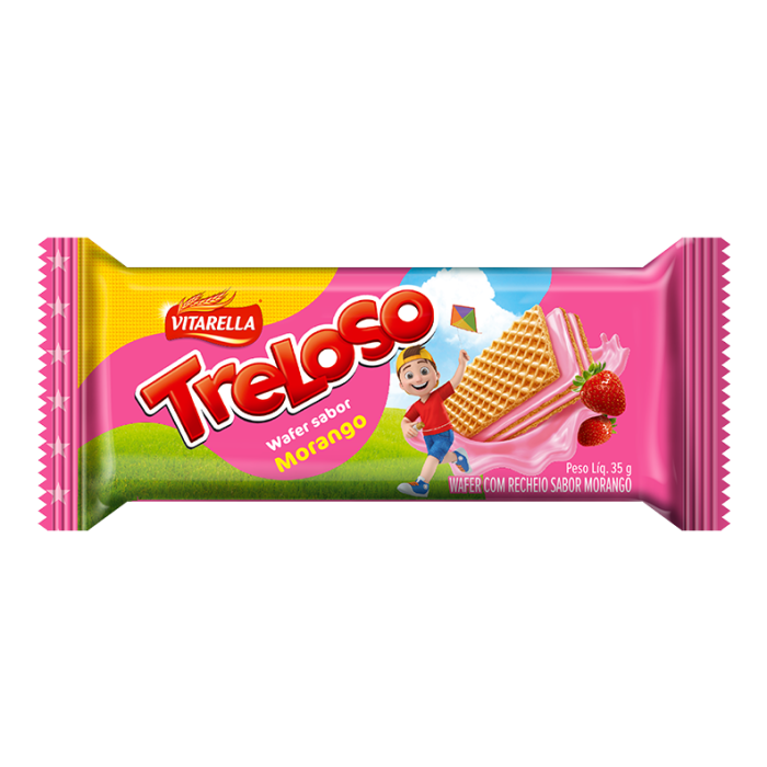 Bolachas Treloso Morango 35g Bolachas Treloso Morango 35g