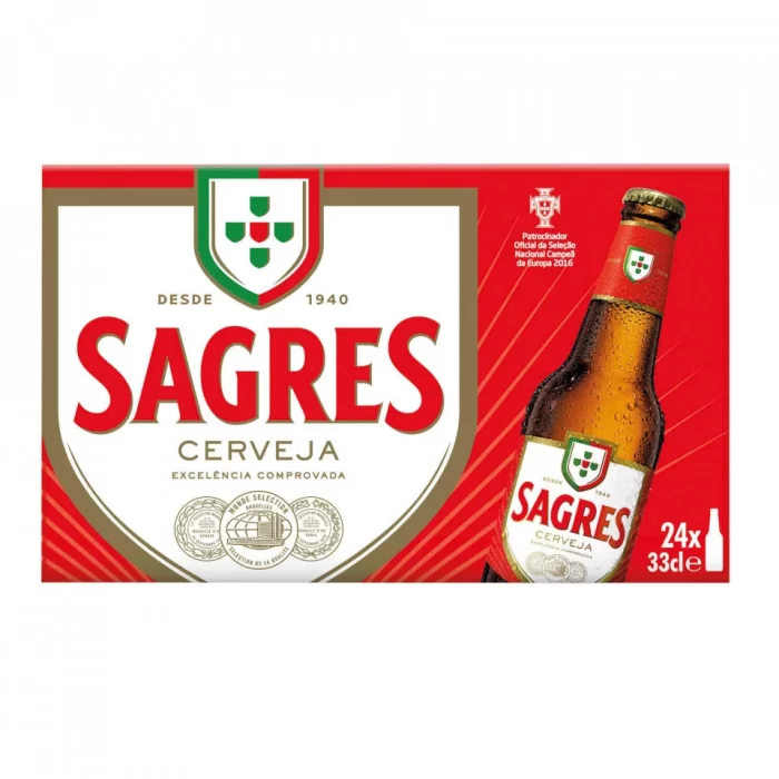 Cerveja Sagres Branca 24x33cl
