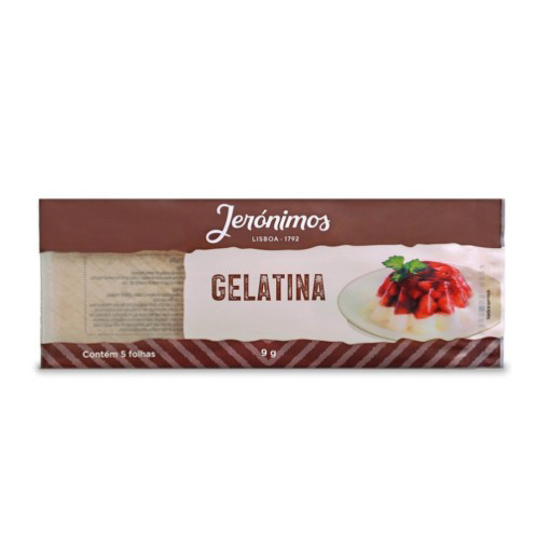 Gelatina 5 Folha Jerónimos 9g Gelatina 5 Folha Jerónimos 9g