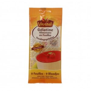 Gelatina Alimentar Em Folhas Vahiné 17g