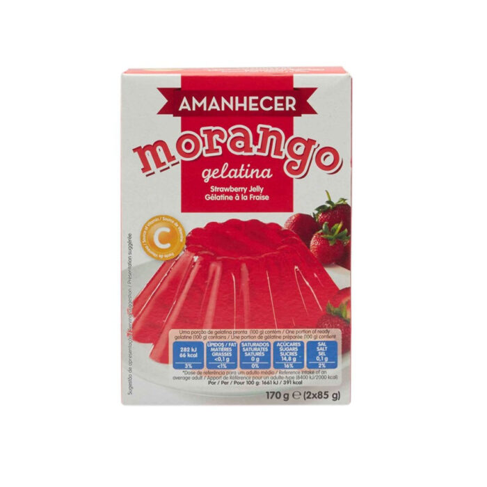 Gelatina Amanhecer Morango 170g Gelatina Amanhecer Morango 170g