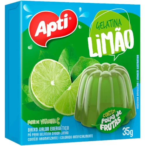 Gelatina Apti Vitaminado Limão 35g Gelatina Apti Vitaminado Limão 35g