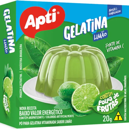 Gelatina Apti Vitaminado Limão 35g3 Gelatina Apti Vitaminado Limão 35g3