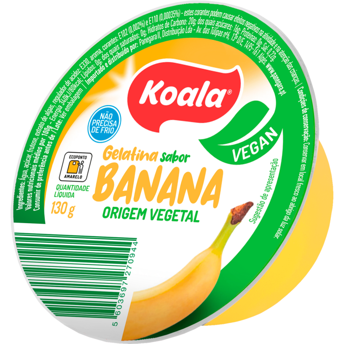 Gelatina Banana Koala 130g Gelatina Banana Koala 130g
