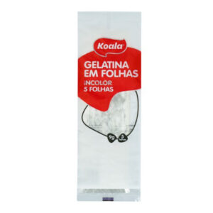 Gelatina Em Folha Koala 5 folhas Incolor 9g
