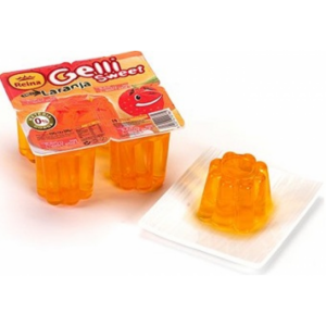 Gelatina Gelli-Sweet Laranja 4x100 G