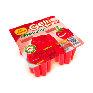 Gelatina Gelli Sweet Reina Morango 4x100g