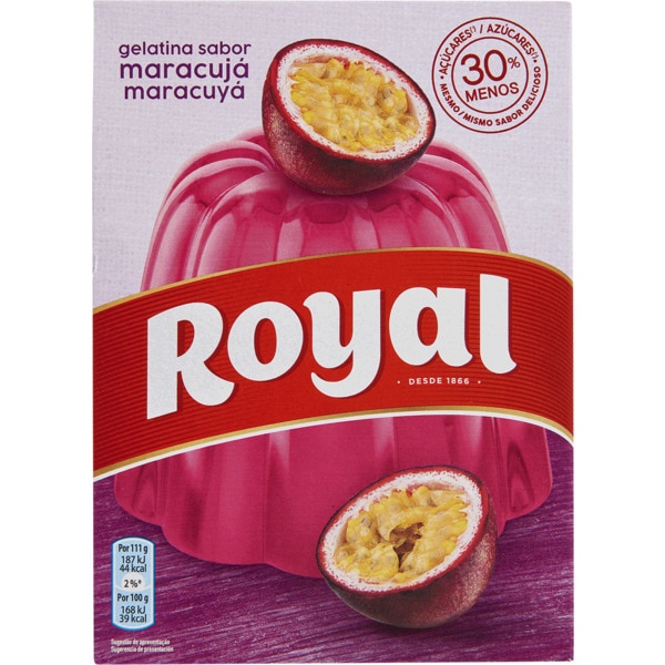 Gelatina Royal Maracujá 114g Gelatina Royal Maracujá 114g