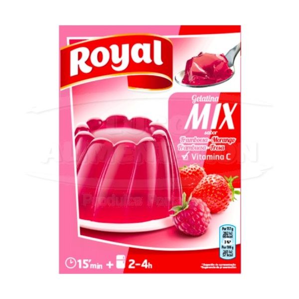 Gelatina Royal Mix Franbuesa Morango 170g Gelatina Royal Mix Franbuesa Morango 170g