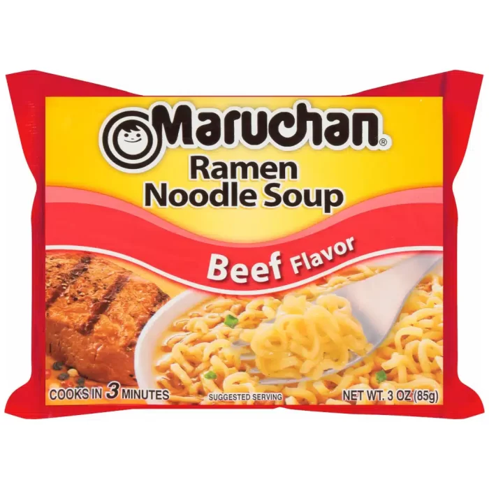 Noodle Soup Beef Flavour Maruchan 85g Noodle Soup Beef Flavour Maruchan 85g