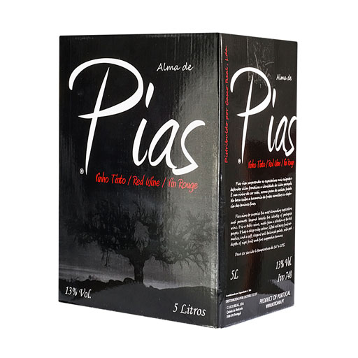 Vinho Tinto Alma De Pias Bib 5 L