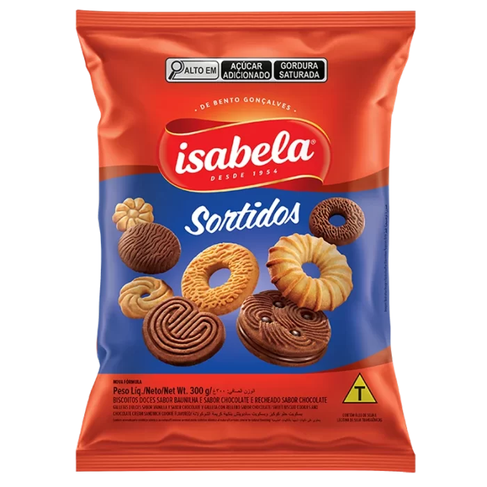 Biscoito Isabela Sortidos Amanteigado 300g Biscoito Isabela Sortidos Amanteigado 300g