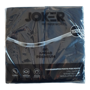 Guardanapo 33x33 50f Preto Joker