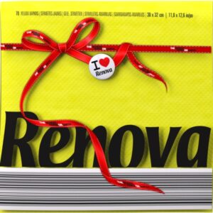 Guardanapo Renova Red Label Amarelo 70 un