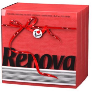 Guardanapo Renova Red Label Vermelho 70un