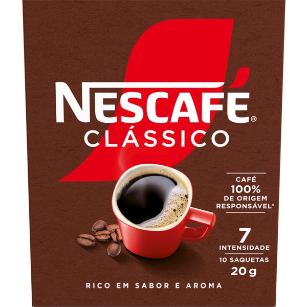 Nescafé Clássico 10 Saquetas 20g Nescafé Clássico 10 Saquetas 20g