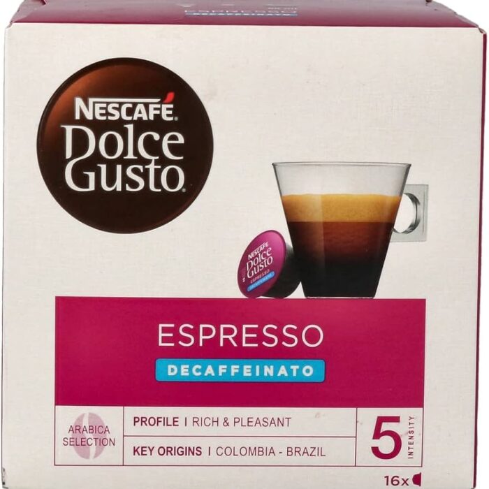 Nescafé Dolce Gusto Espresso Descaifenado16 x 6g2 Nescafé Dolce Gusto Espresso Descaifenado16 x 6g2