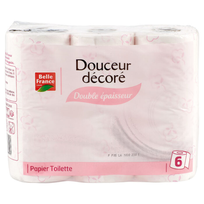 Papel Higiénico Doceur Décoré Belle France 6 rolos2