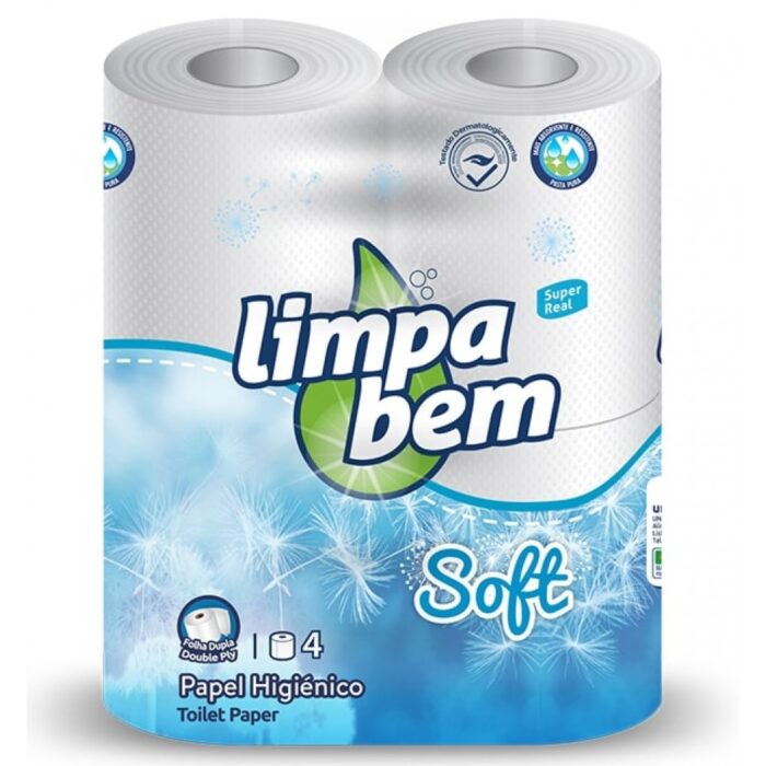 Papel Higiénico Limpa Bem 4 rolos