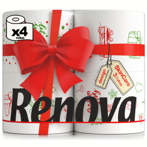 Papel Higienico Renova Design Xmas 3f 4rl