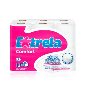 Papel Higiénico Estrela Confort 12 rolos